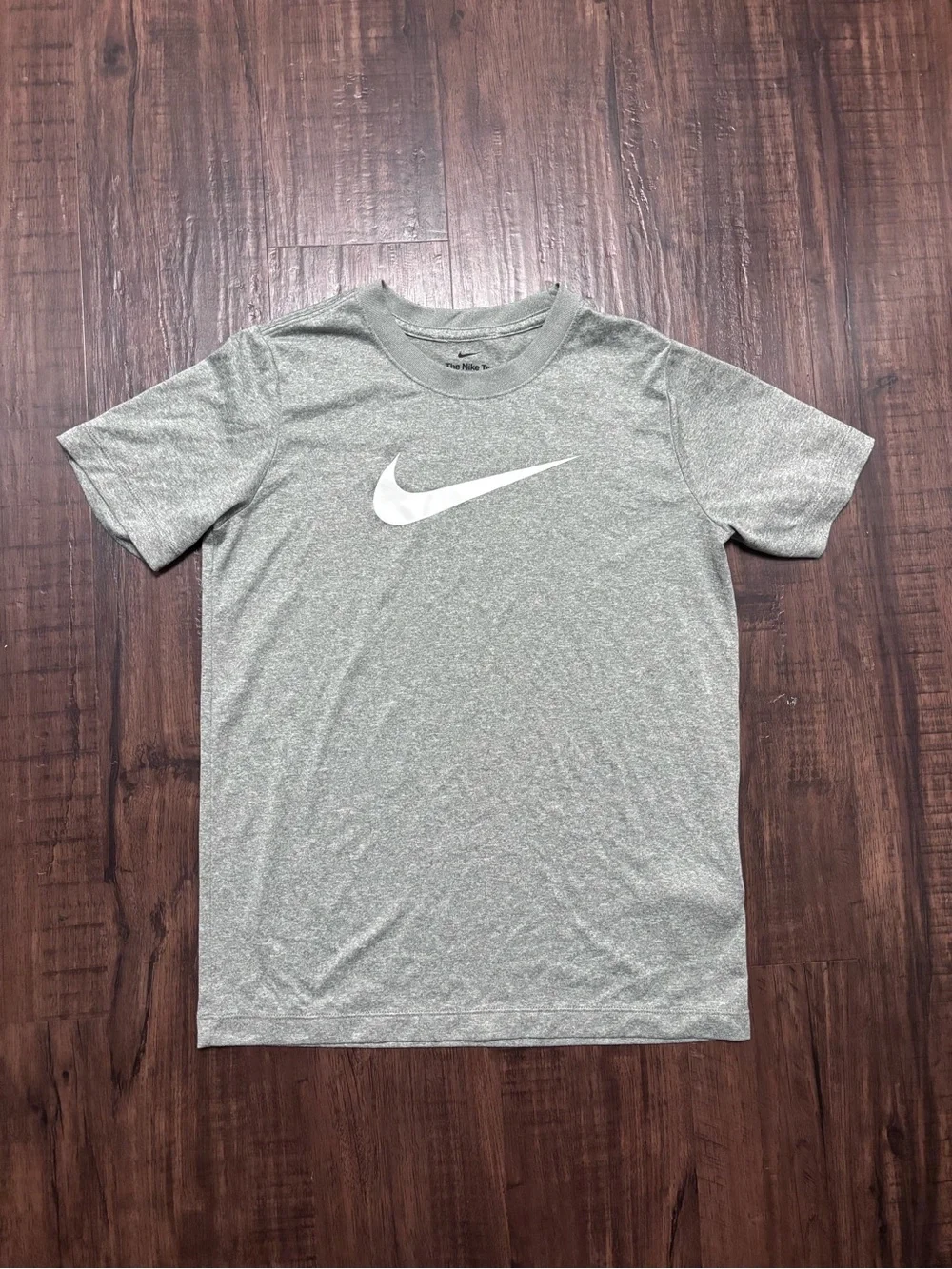 Nike Dri-Fit Gray Tee Shirt Boys L